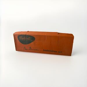 VINTAGE SPORTCRAFT OFFICIAL BADMINTON SET-1950/60'S-IN BOX Ken Davidson Birdies